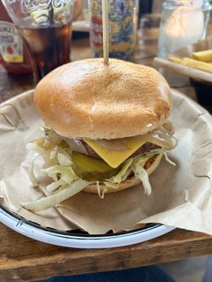 Updated version of the vegan burger!  at The Woods in Worthing