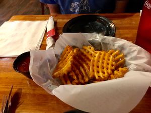 Waffle fries   at Mac's Pizza Pub in Cincinnati