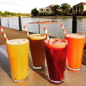 juice at Boatdeck Cafe in Mawson Lakes