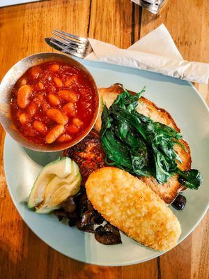 Vegan brekkie at Boatdeck Cafe in Mawson Lakes