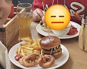 Lovely filling burger. Great for veggies and clearly labelled vegan option with knowledgeable staff. I swapped out the falafel for the faux meat because im sick of falafel. at Original Burger in Gdansk