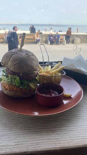 Vegan burger    at Browar Port in Gdynia