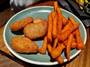 Kids vegan nuggets at Caffe Primo in Modbury