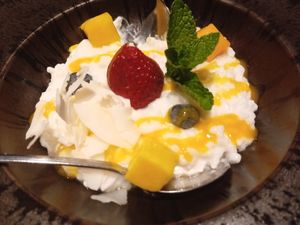 Vegan desert (milk rice ) at FIT.smartfood in Salzburg