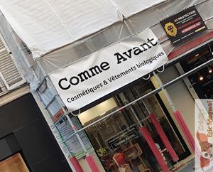 Facade temporary at Comme Avant in Paris