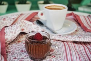 Avocado choco mousse  at Cake Lab in Sofia