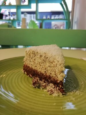 Coconut cake at Cake Lab in Sofia