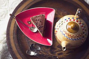 Plant-based cake - tiramisu at Muzz Bistro in Brasov