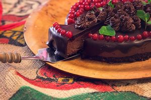 Plant-based cake  at Muzz Bistro in Brasov