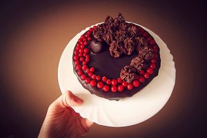 Plant-based cake  at Muzz Bistro in Brasov