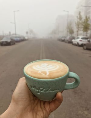 Specialty coffee in the hood at Muzz Bistro in Brasov