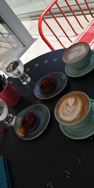 Coffee and cakes ❤️ at Muzz Bistro in Brasov