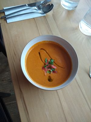 Watermelon Gazpacho at bröselei in Vienna