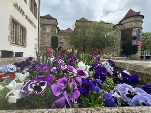 The view of the old castle at Alte Kanzlei in Stuttgart