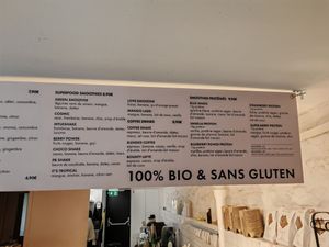 menu at Love Juice Bar - Grenelle in Paris