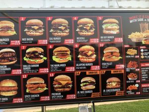 Drive thru menu  at Nice Burger - Santa Ana in Santa Ana