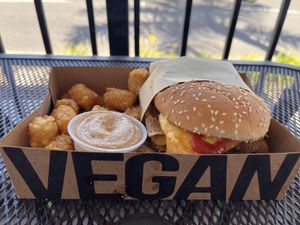 All day breakfast burger   at Nice Burger - Santa Ana in Santa Ana