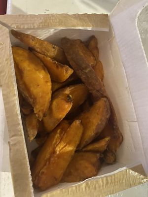  Sweet potatoes  at Yooow Vegan in South East London