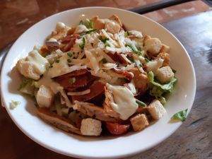 Caesar salad at Santa y Pura in Madrid