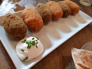 Croquettes at Santa y Pura in Madrid