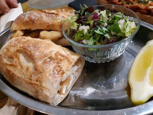 Bocadillo de calamares at Santa y Pura in Madrid