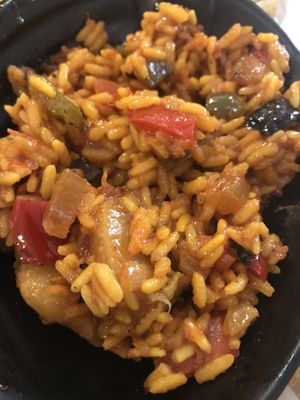 Paella de aperitivio at Santa y Pura in Madrid