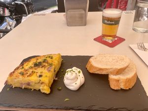 Tortilla de patatas at Santa y Pura in Madrid