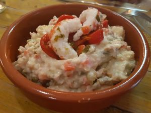 Ensaladilla rusa at Santa y Pura in Madrid