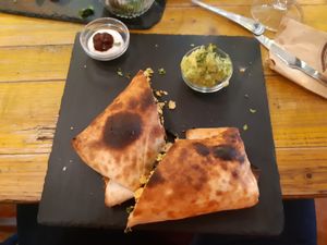 Burrito at Santa y Pura in Madrid