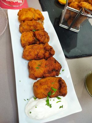 Croquetas de boletus at Santa y Pura in Madrid