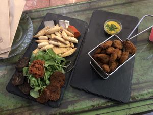 Perfect for tapas & cervezas! at Santa y Pura in Madrid