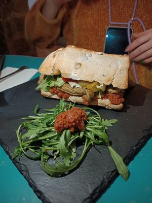 Chapata Pura Vida #Veganuary at Santa y Pura in Madrid