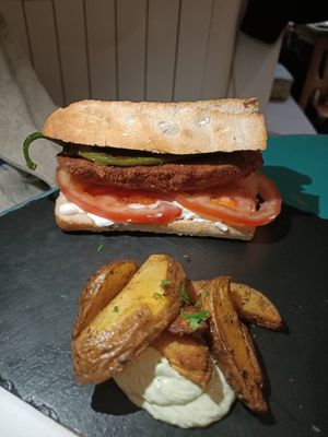 Serranito  #Veganuary at Santa y Pura in Madrid