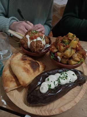 Entrante especial #Veganuary at Santa y Pura in Madrid