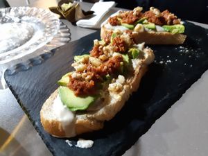 Tosta mestiza at Santa y Pura in Madrid