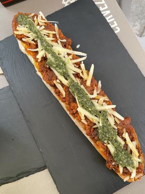 Sobrasada toast  at Santa y Pura in Madrid