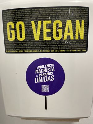 Go vegan  at Santa y Pura in Madrid
