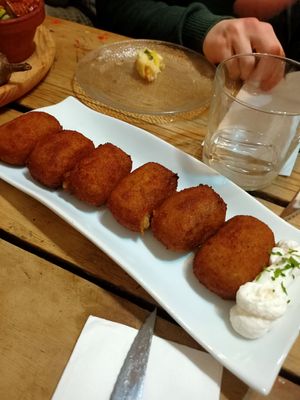 Croquetas at Santa y Pura in Madrid