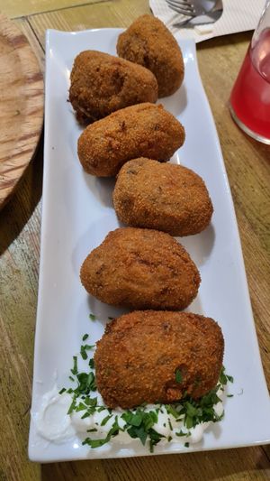 Mushrooms croquets. at Santa y Pura in Madrid