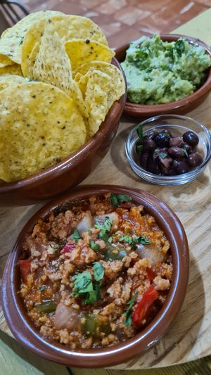 Nachos at Santa y Pura in Madrid