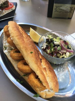 “Calamari” sandwich   at Santa y Pura in Madrid