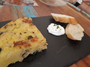 Spanish tortilla at Santa y Pura in Madrid