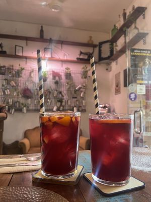 tinto de verano and sangria  at Santa y Pura in Madrid