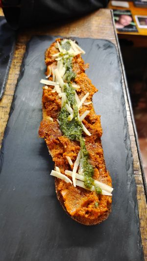 Tostada Mallorquina, buenísima at Santa y Pura in Madrid