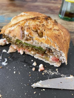 Serranito de seitan   at Santa y Pura in Madrid