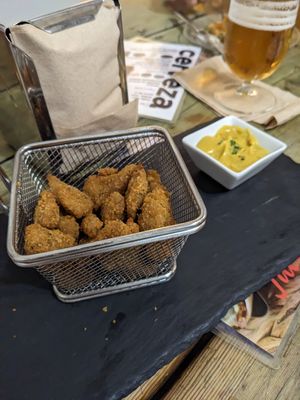 Calamari at Santa y Pura in Madrid