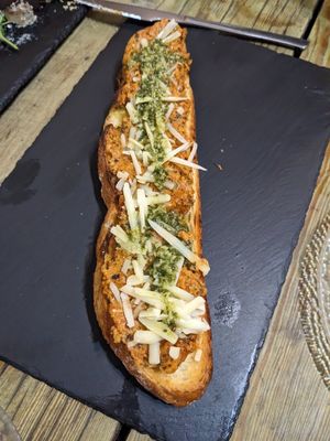 Mallorquina tosta at Santa y Pura in Madrid