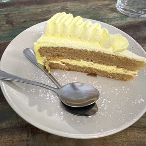 lemon cake  at Santa y Pura in Madrid