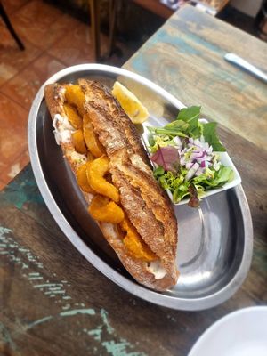 Bocata de calamares. at Santa y Pura in Madrid