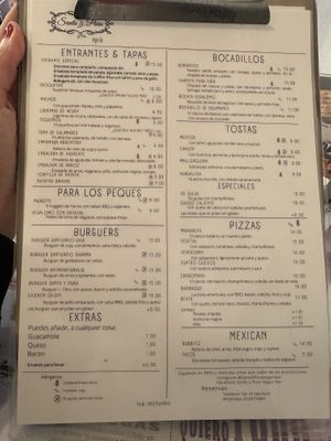 Menu  at Santa y Pura in Madrid